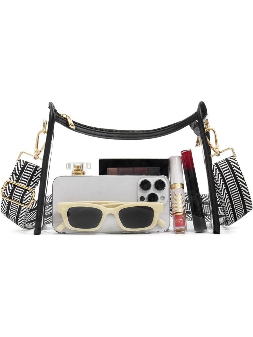 Transparent Clear Stadium Bag | Crossbody Purse for Concerts & Events